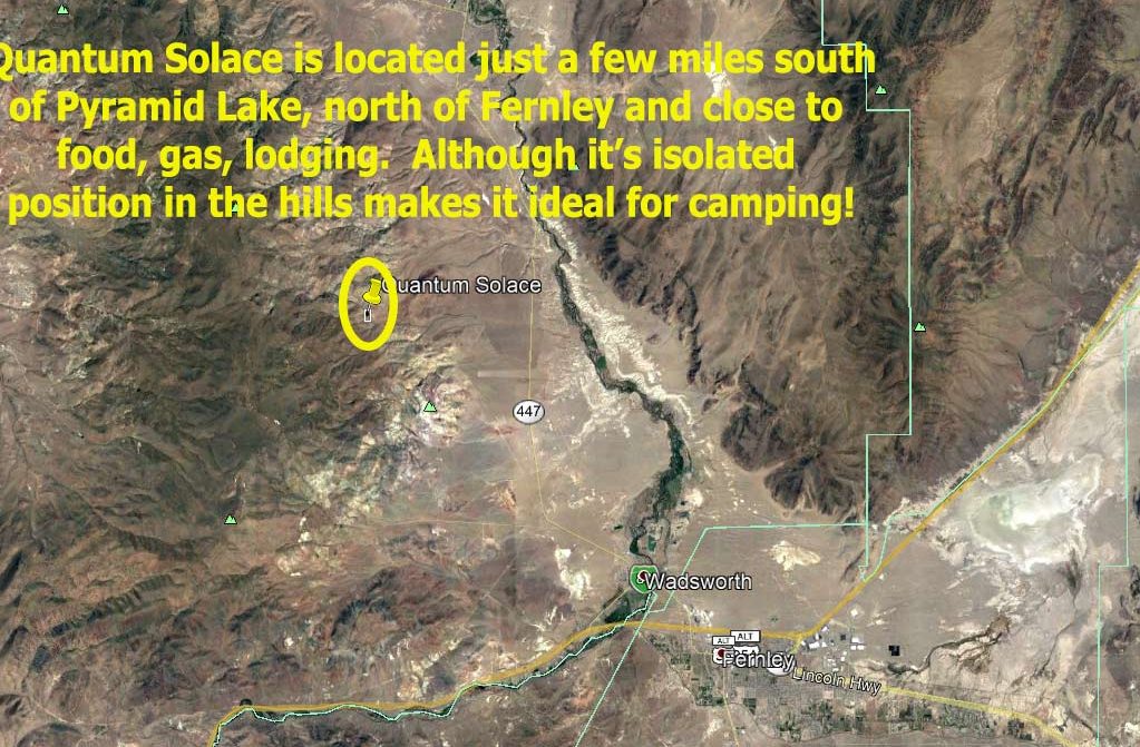 Quantum Solice — claim location and boundary map, Esmeralda County, Nevada