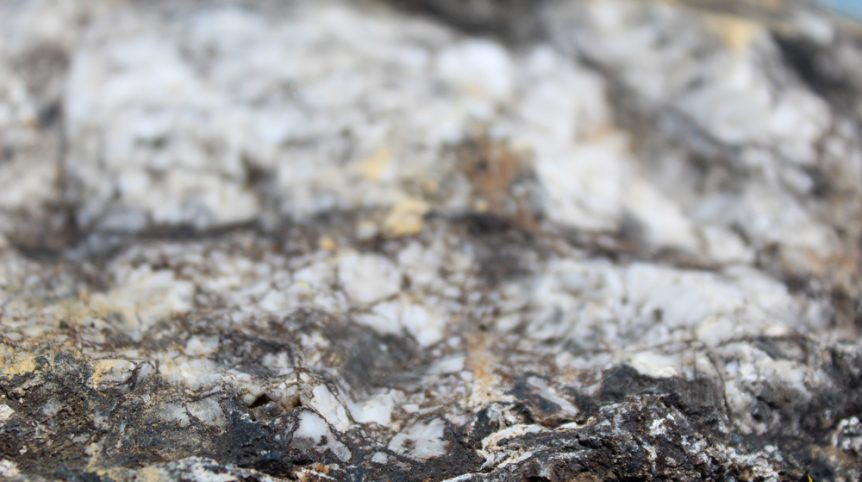 Delano District #2 — ore and gold sample from the claim, Pershing County, Nevada