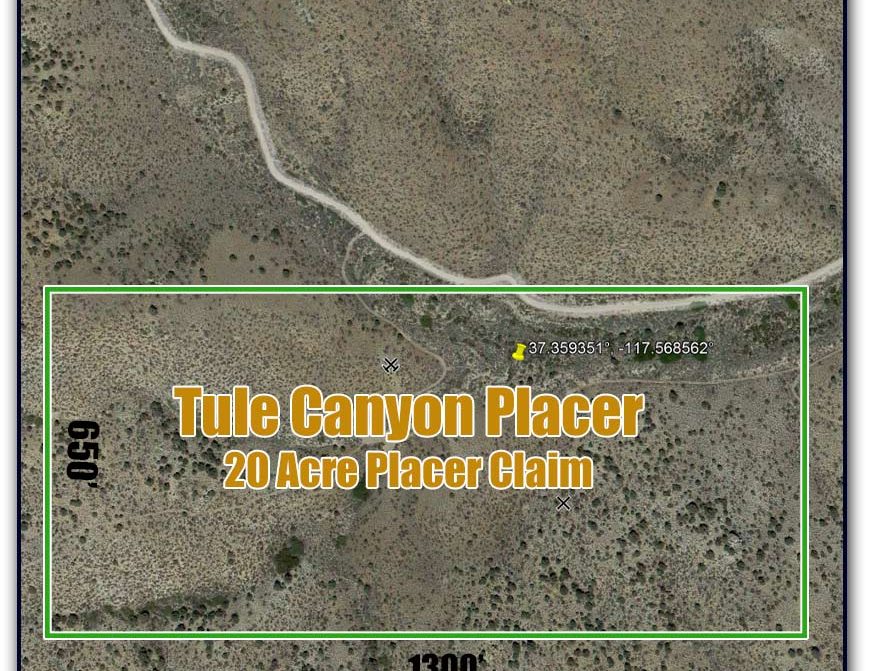 Tule Canyon #2 & #3 — claim location and boundary map, Esmeralda County, Nevada