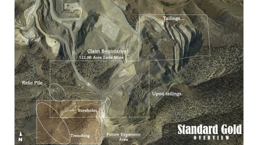 Sierra Gold Placer Mountain — satellite overview of the claim, Sierra County, Nevada