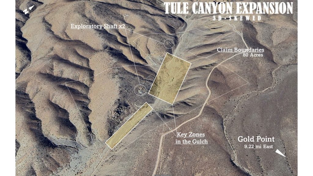 Tule Canyon #2 & #3 — photograph 7 of the claim ground, Esmeralda County, Nevada