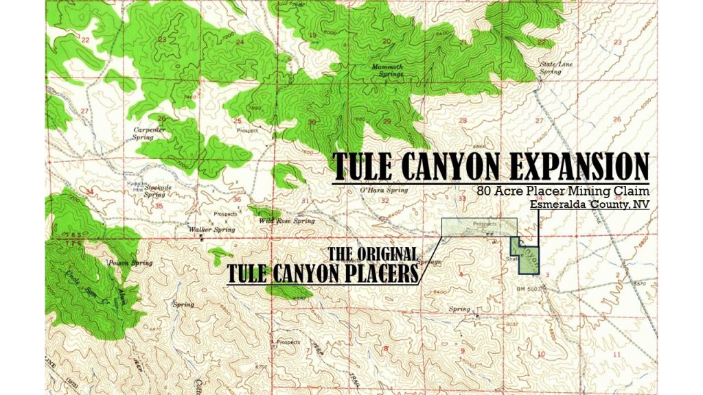 Tule Canyon #2 & #3 — photograph 8 of the claim ground, Esmeralda County, Nevada