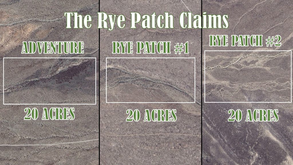 Rye Patch Canyon — claim location and boundary map, Pershing County, Nevada