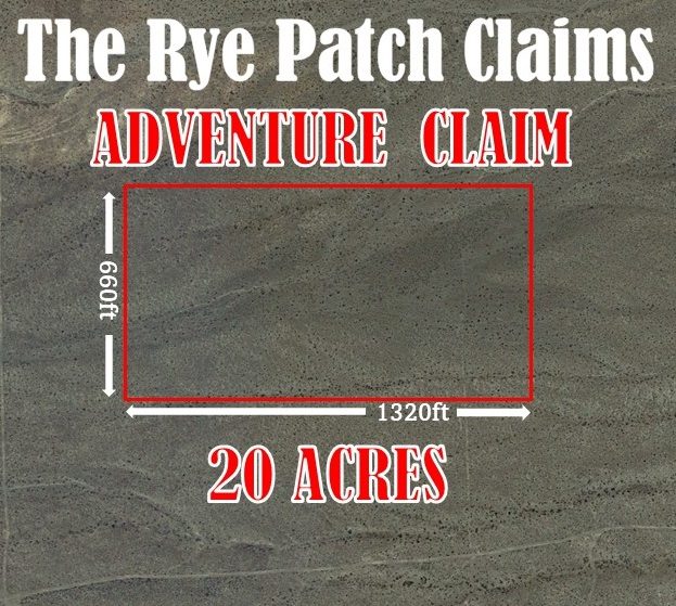 Rye Patch Canyon — claim location and boundary map, Pershing County, Nevada