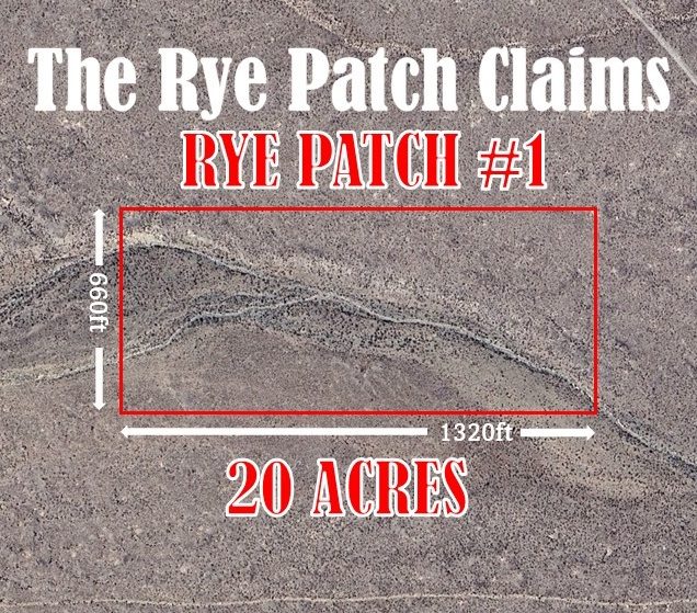 Rye Patch Canyon — claim location and boundary map, Pershing County, Nevada