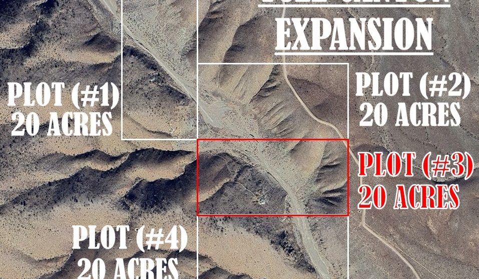 Tule Canyon #2 & #3 — claim location and boundary map, Esmeralda County, Nevada