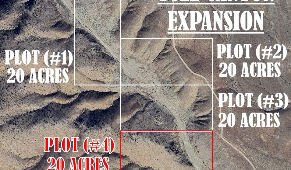 Tule Canyon #2 & #3 — claim location and boundary map, Esmeralda County, Nevada