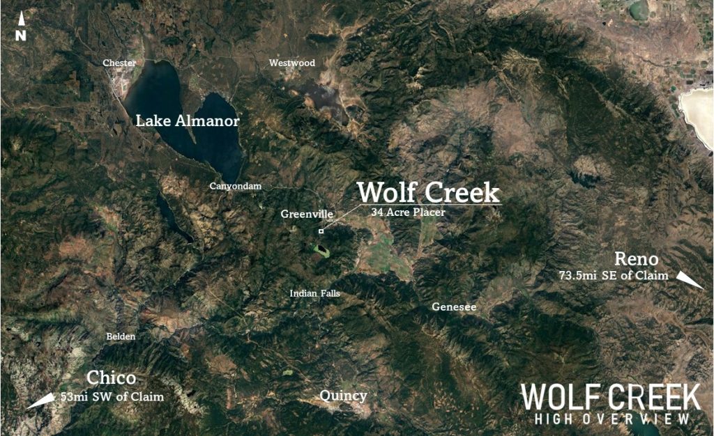 Wolf Creek — aerial overview