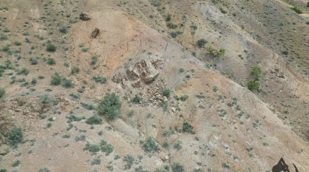 Silverwater — aerial view of the claim, Pershing County, Nevada