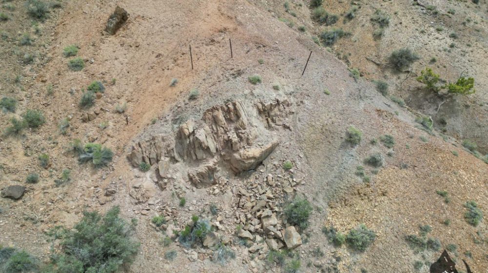Silverwater — aerial view of the claim, Pershing County, Nevada
