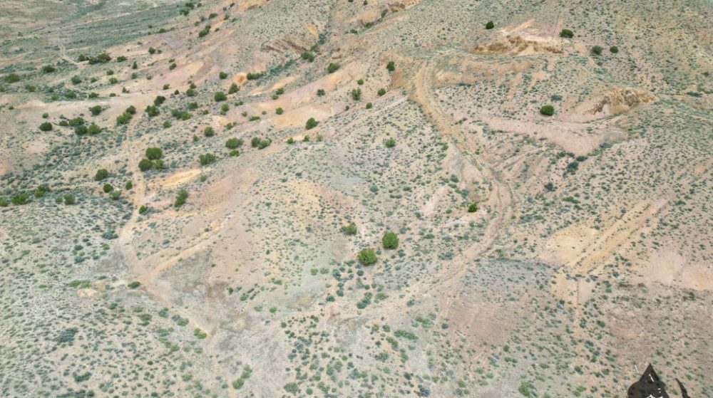 Silverwater — aerial view of the claim, Pershing County, Nevada