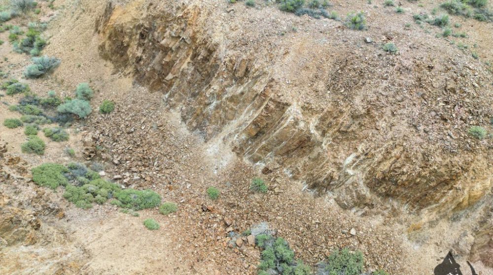 Silverwater — aerial view of the claim, Pershing County, Nevada