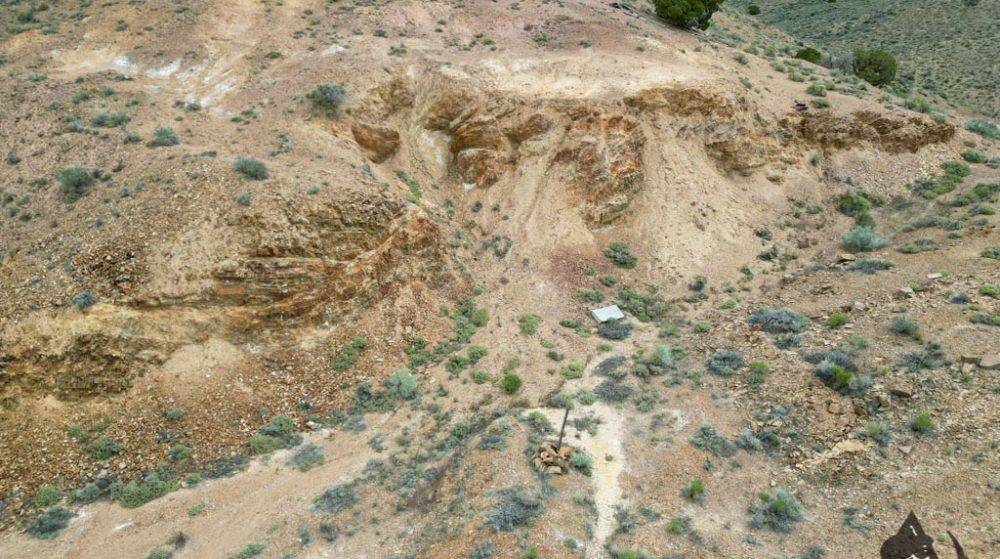 Silverwater — aerial view of the claim, Pershing County, Nevada