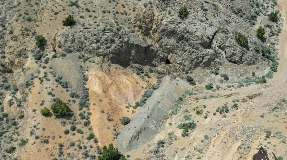 Silverwater — aerial view of the claim, Pershing County, Nevada