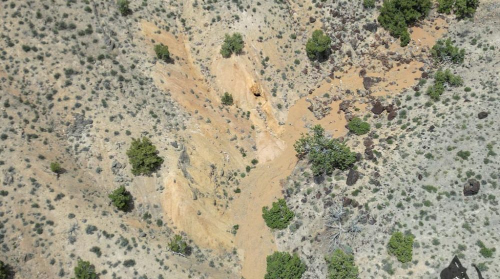 Silverwater — aerial view of the claim, Pershing County, Nevada