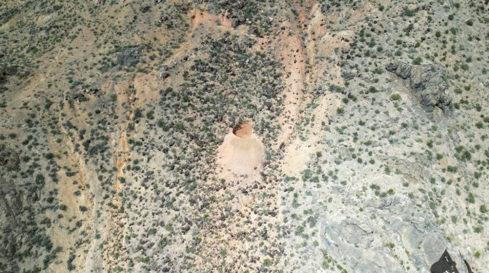 Silverwater — aerial view of the claim, Pershing County, Nevada