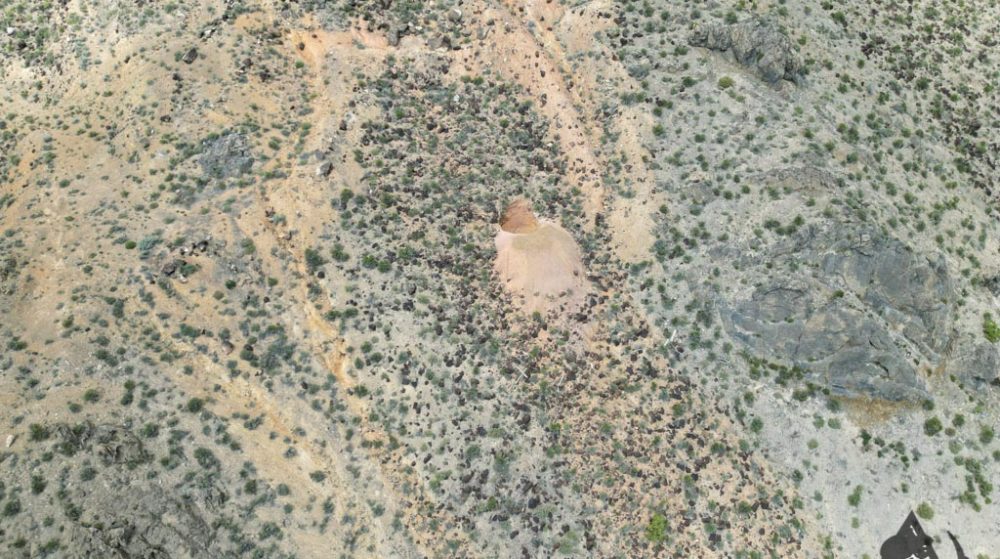 Silverwater — aerial view of the claim, Pershing County, Nevada