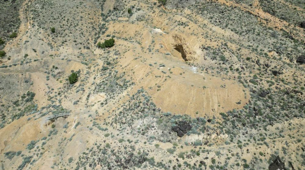 Silverwater — aerial view of the claim, Pershing County, Nevada