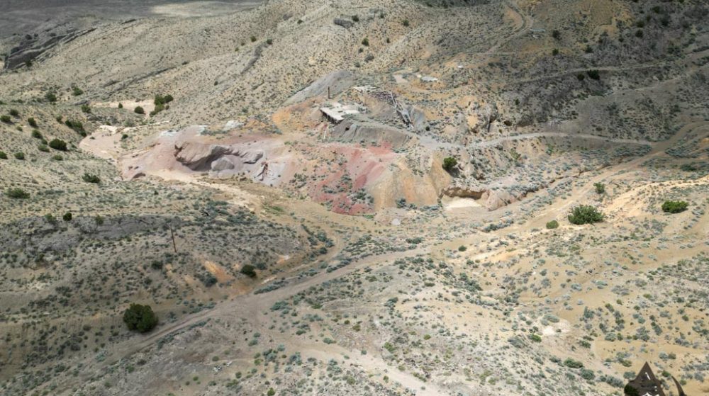 Silverwater — aerial view of the claim, Pershing County, Nevada