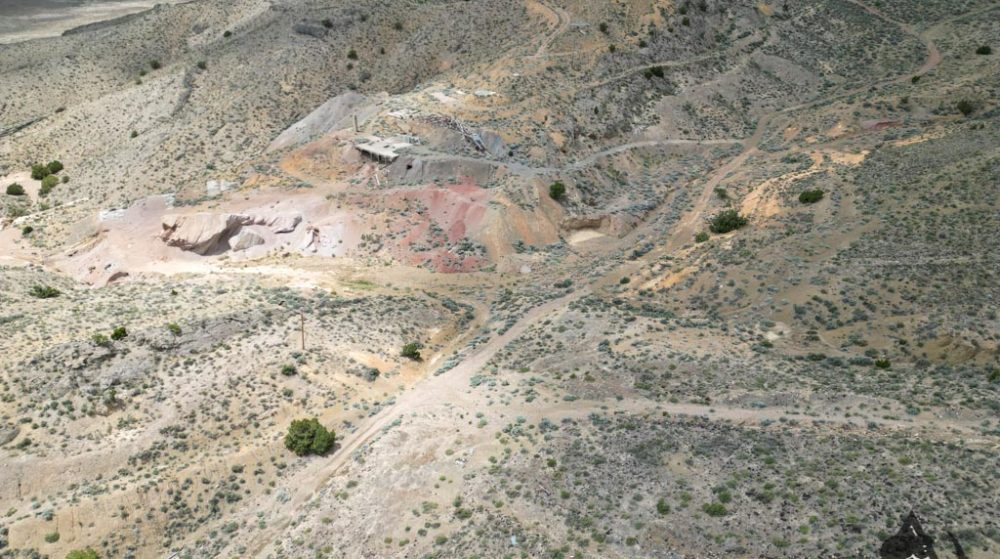 Silverwater — aerial view of the claim, Pershing County, Nevada