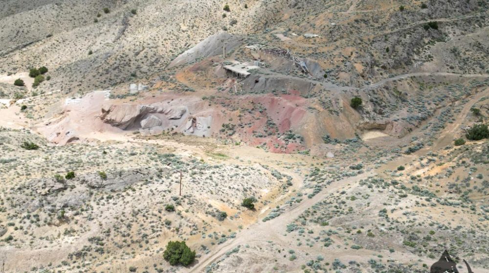 Silverwater — aerial view of the claim, Pershing County, Nevada