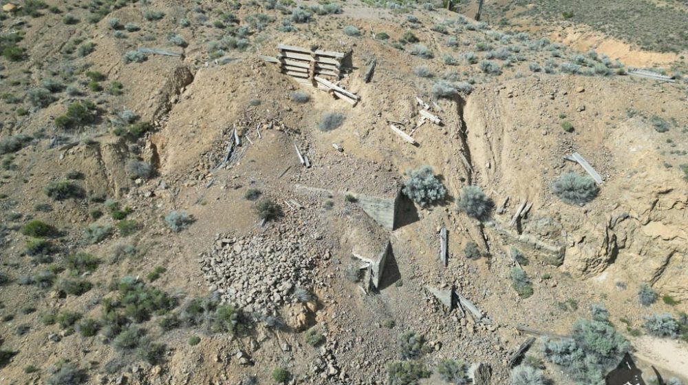 Silverwater — aerial view of the claim, Pershing County, Nevada