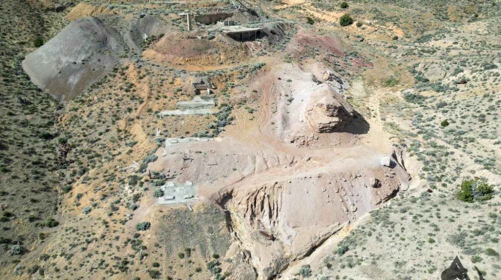 Silverwater — aerial view of the claim, Pershing County, Nevada