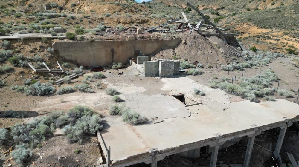 Silverwater — aerial view of the claim, Pershing County, Nevada