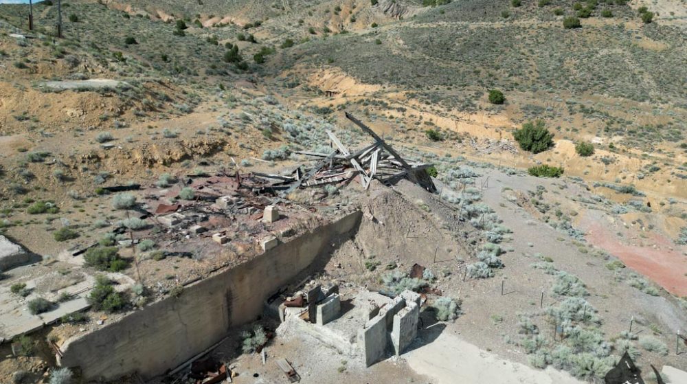 Silverwater — aerial view of the claim, Pershing County, Nevada