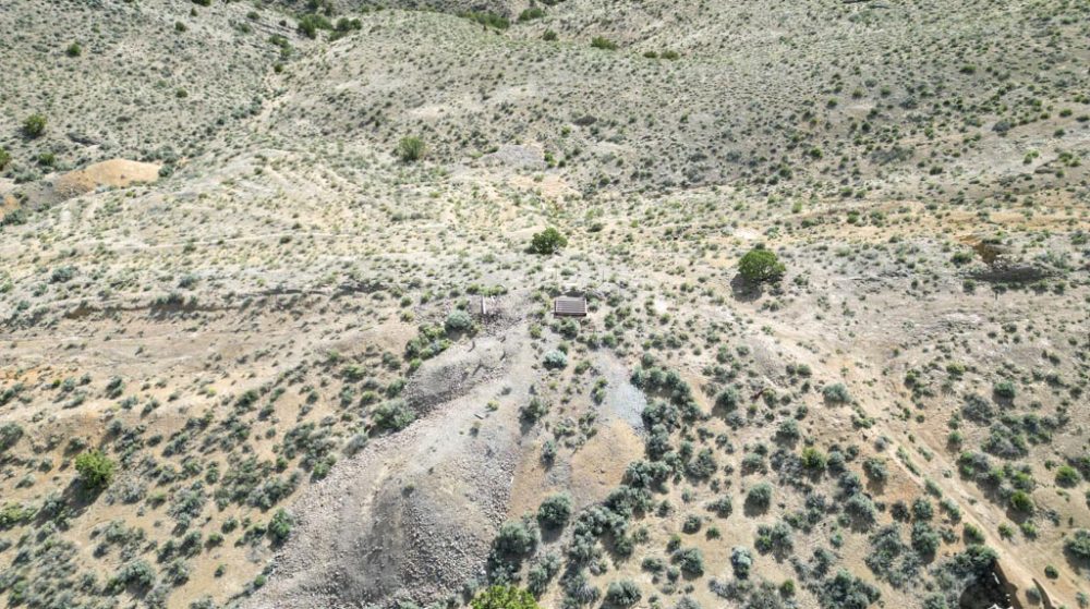 Silverwater — aerial view of the claim, Pershing County, Nevada