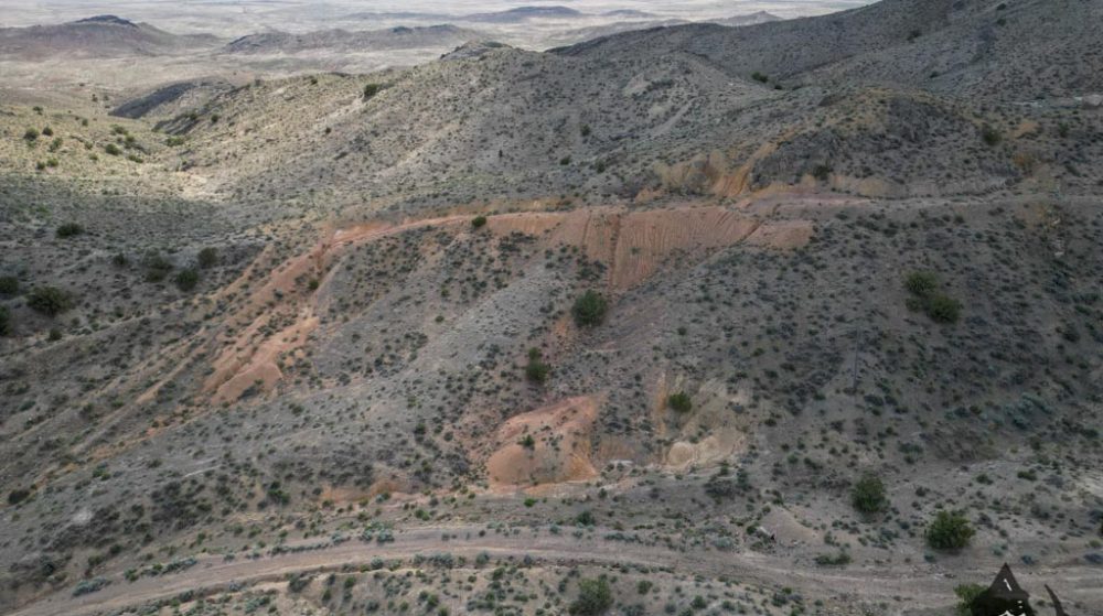 Silverwater — aerial view of the claim, Pershing County, Nevada