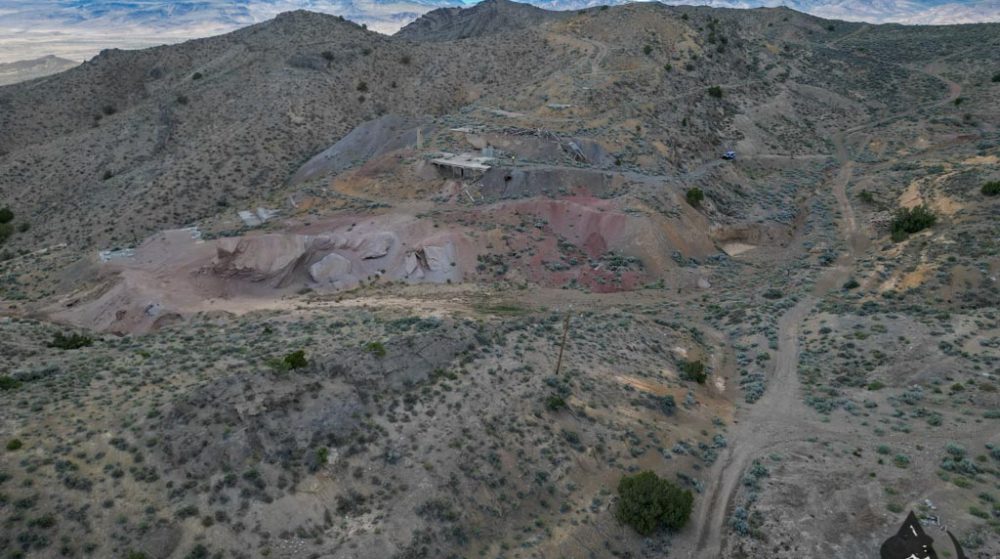 Silverwater — aerial view of the claim, Pershing County, Nevada