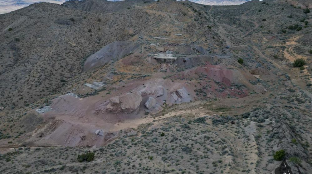 Silverwater — aerial view of the claim, Pershing County, Nevada