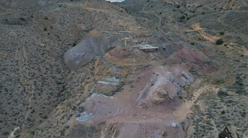 Silverwater — aerial view of the claim, Pershing County, Nevada