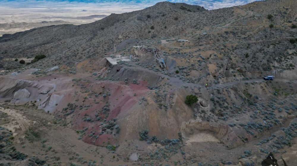 Silverwater — aerial view of the claim, Pershing County, Nevada