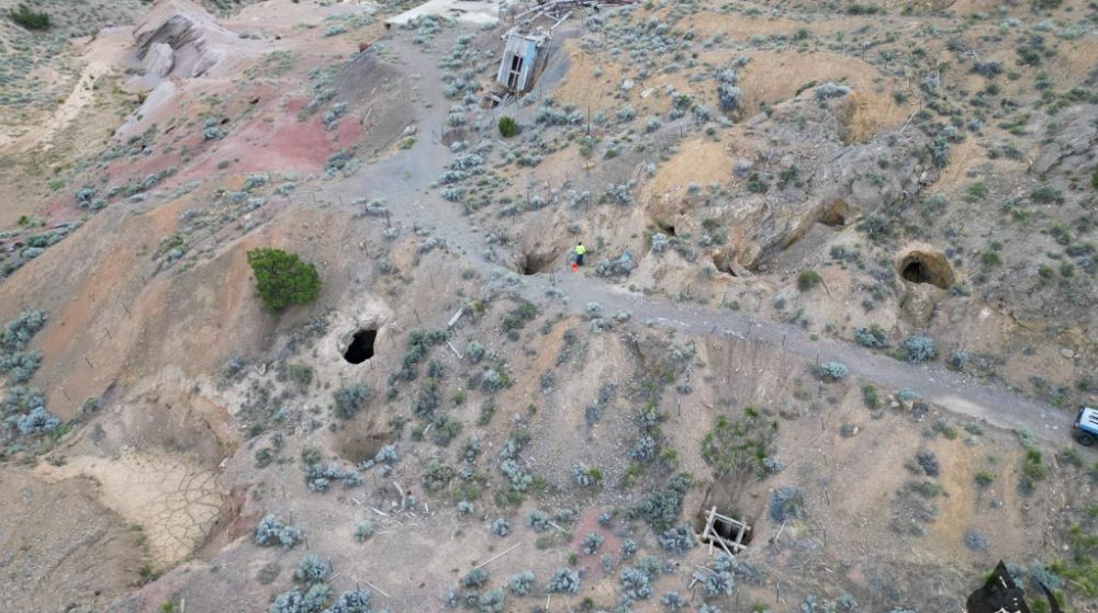 Silverwater — aerial view of the claim, Pershing County, Nevada