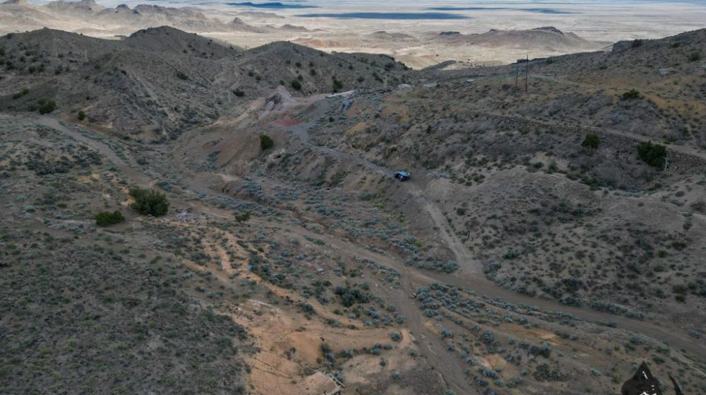 Silverwater — aerial view of the claim, Pershing County, Nevada