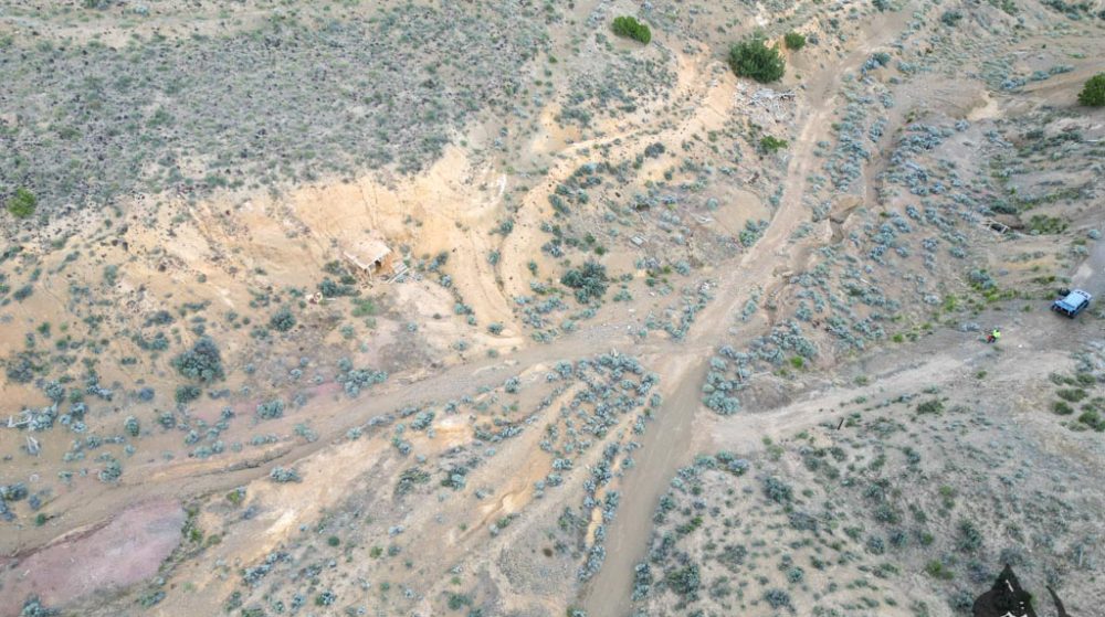 Silverwater — aerial view of the claim, Pershing County, Nevada